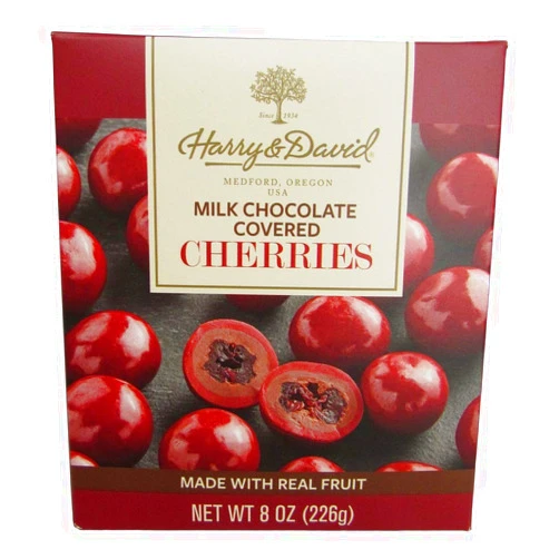 Harry & David Harry and David, Milk Chocolate Covered Cherries, 8 ounces.