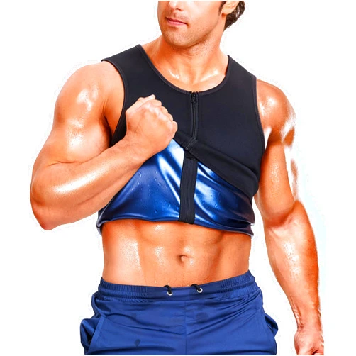 Junlan Sauna Shirt for Men Sauna Suit Sweat Wasit Trainer Vest For Working Out