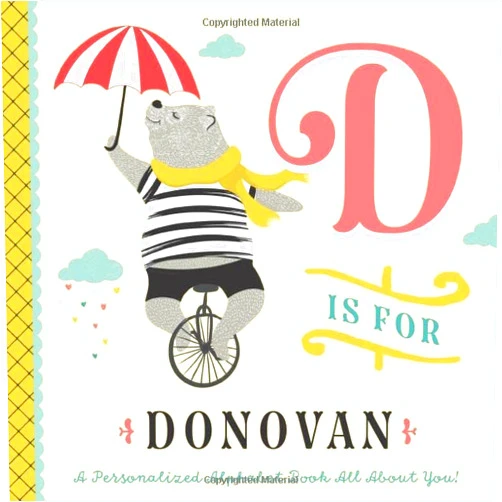 Li’l Llama Custom Kids Books D is for Donovan: A Personalized Alphabet Book All About You! (Personalized Children's Book)
