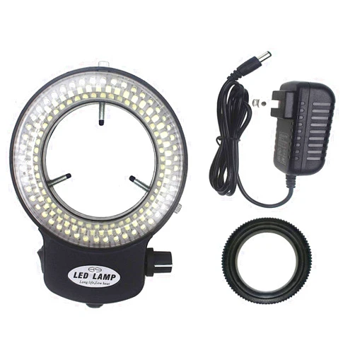 Bikani LED-144-ZK Black Adjustable 144 LED Ring Light Illuminator for Stereo Microscope (144 LED Ring Light)