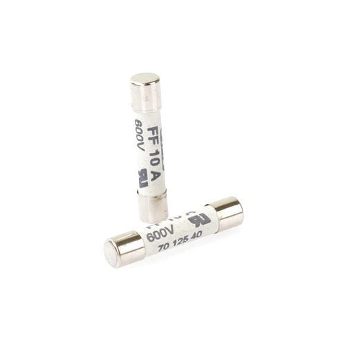 Ameri FF10A 600V Multimeter Fuse Very Fast Acting 10A Fuse Brass, Nickel-Plated Fuse 6.3 x 32mm for Fluke Multimeter (Set of 2)