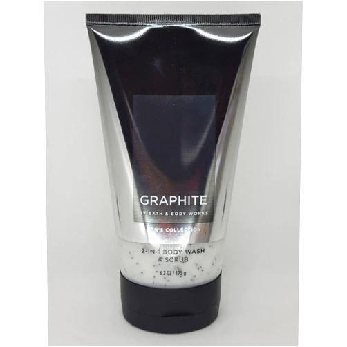 Bath & Body Works Bath and Body Works Graphite Men's Collection 2-in-1 Body Wash & Scrub 6.2 oz / 175 g (Graphite)