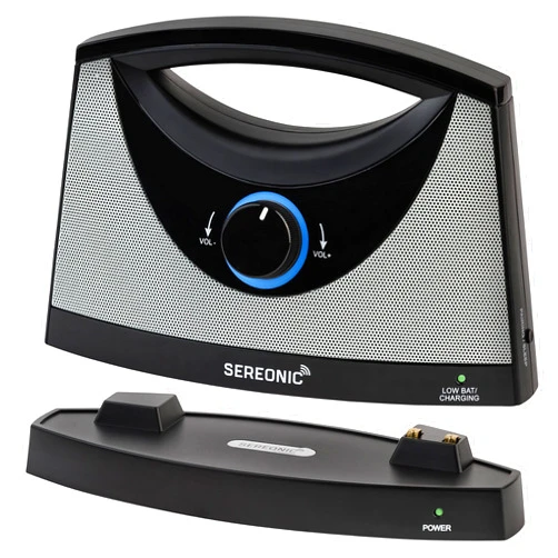 SEREONIC Portable Wireless TV Speakers for Smart TV - Ideal for TV Watching without The Blaring Volume - Wireless Speakers for TV Designed for Hard of Hearing, Elderly, and Seniors - 100ft Range