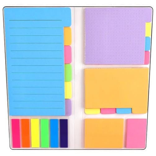 Niutop Sticky Notes Set, Post Self-Stick Notes Pads for Journaling Notebook Planner Study, Office Supplies College Essentials Back to School Supplies for High School Students Teen Girl Gifts Preppy Stuff