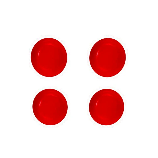 IQ IMPLANTS Locator Male Replacement Caps Extended Range, Red 0.5-1.5 lbs (4-Pack)