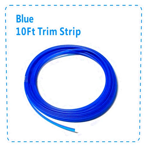 Mr.Brighton LED Blue Car Interior Decorative Molding Door Panel Gap Trim Blue DIY Flexible Strip with Free Installation Tools (10Ft)