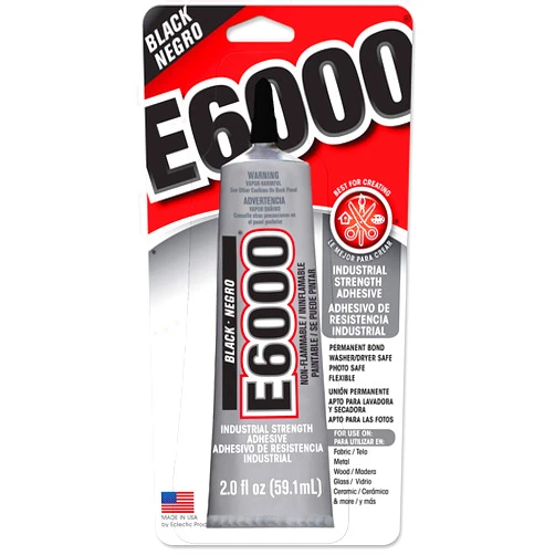 Eclectic Products E6000 Multipurpose Adhesive-2oz Black