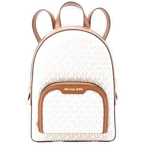 Michael Michael Kors Jaycee Medium Logo Backpack Vanilla