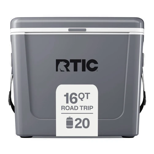 RTIC 16 Qt Road Trip Cooler, Hard Insulated Portable with Strap and Handle for Outdoor, Beach, Picnic, Camping, Sports, Travel