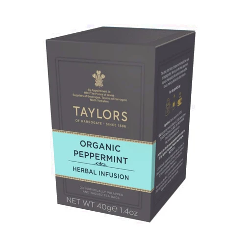 Taylors of Harrogate Organic Peppermint Herbal Tea, 20 Teabags