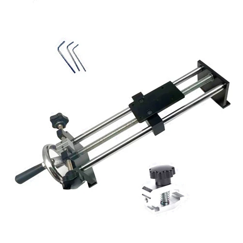 Soonkoda Push-Pull Force Gauge Test Stand with 1 Clamp for Measuring Wires, Films, and Fabrics,Stroke 290mm/11.42inch Manual Horizontal Spiral Push-Pull Frame(not Include Force Gauge)