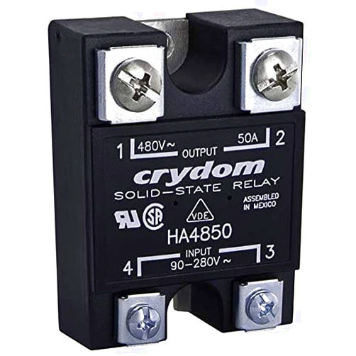 Crydom HD4890G, Solid State Relay 12mA 32V DC-in 90A 530V AC-Out 4-Pin