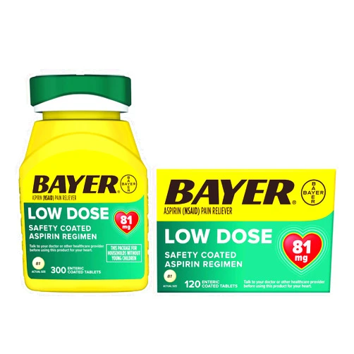 Bayer Low Dose Aspirin 300ct+120ct Bundle, 1 ea