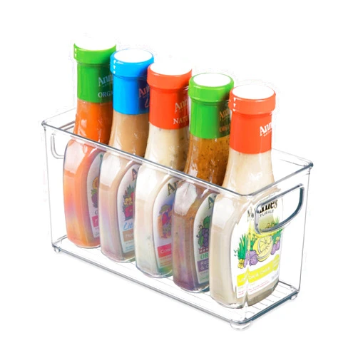 InterDesign Idesign Linus Bpa-Free Plastic Stackable Organizer Storage Bin With Handles For Kitchen, Pantry, Bathroom, Small,10” X 4” X 5”