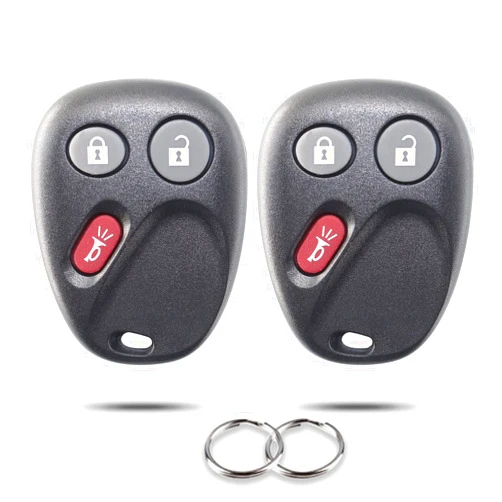 OSHMO Replacement for Keyless Entry Car Key, Clicker Transmitter Key Fob, 3 Buttons Entry Remote Control for LHJ011 2 Pack