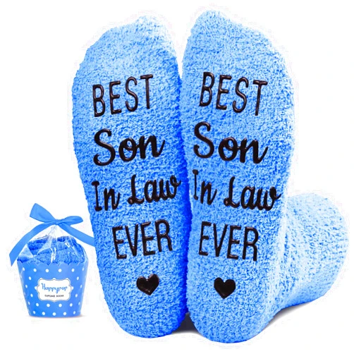 HAPPYPOP Gift Idea For Him - Gifts For New Dad Son Brother Husband Uncle, In Law Gifts, Funny Men Socks Fathers Day