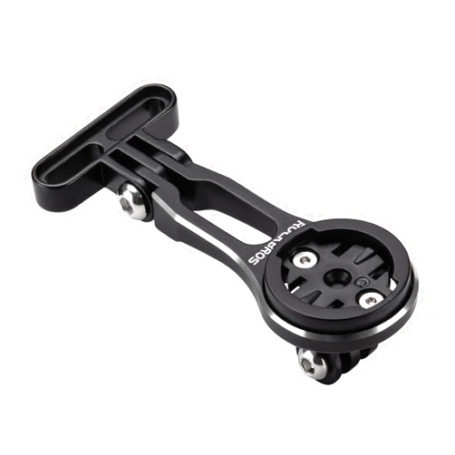 ROCKBROS Adjustable Out-Front Bicycle Mount - Aluminum Cycling Computer Mount Compatible with Garmin, Bryton, GoPro