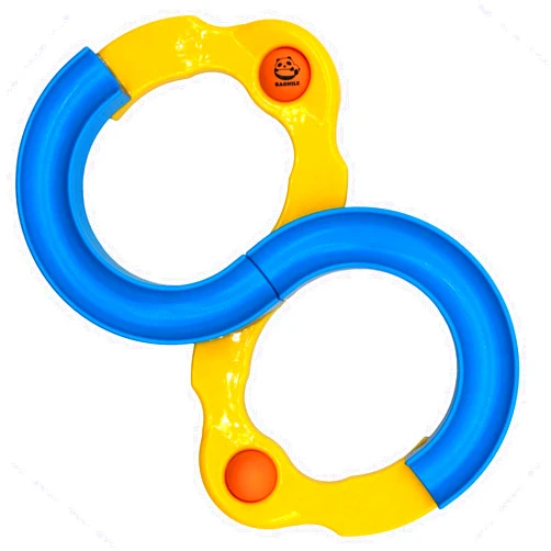 Riquest Marble Run Infinite Loop Toy with 2 Rubber Balls Handheld Changing Marble Track Hand-Eye-Brain Coordination Games for Kids Girls Boys Teens Adults Indoor Outdoor Game Improves Attention Equipment