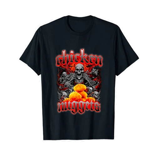 Chicken Nugget Death Metal Chicken Nuggets Heavy Metal World Tour Hardcore Music T-Shirt