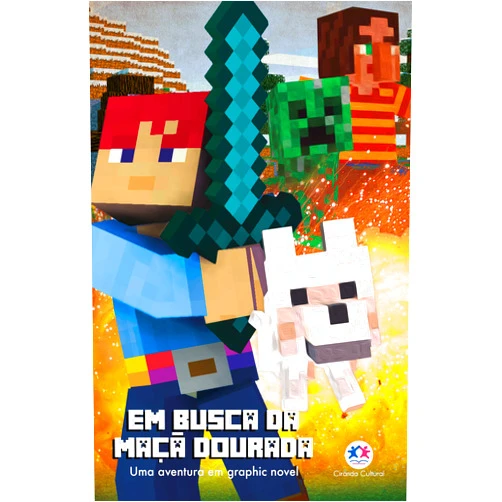 Portuguese Brazilian Edition by unknown author (Author) Minecraft - Em busca da maça dourada - livro 1