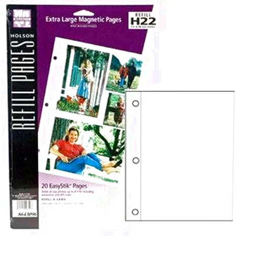Intercraft XL white 'magnetic' pages EasyStik self-adhesive 20 refill pages by Holson-Burnes (3 pack) - 8.5x11 8643096 8643096, stick pinnacle photo