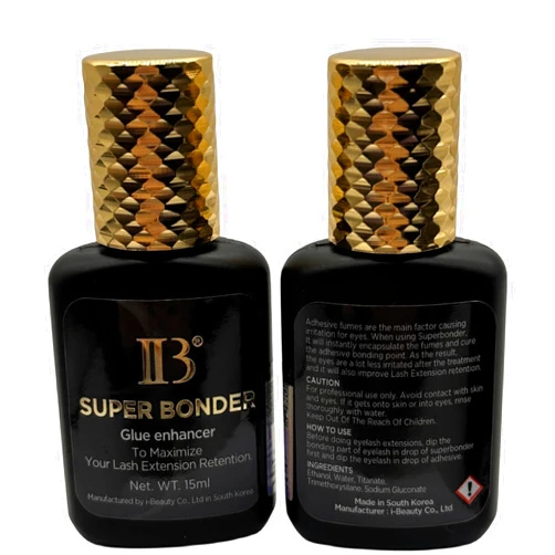 LAVALANDO IB Super Bonder Fixing Agent for Eyelashes Extensions Primer for Lash Glue Help Korea IBeauty Adhesive Hardener Professional 15ml