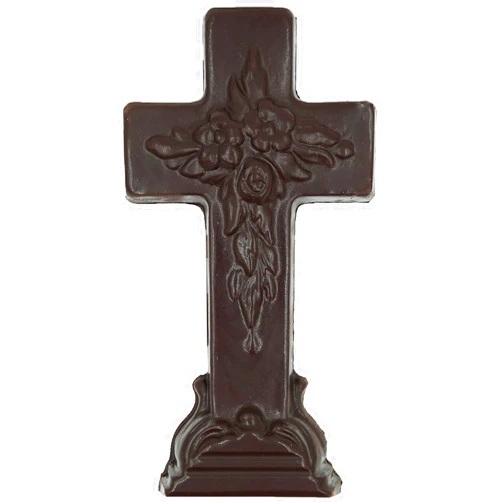 Philadelphia Candies Solid Dark Chocolate Easter Cross, 10 Ounce