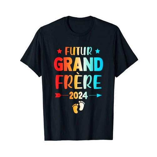 Futur Grand Frére 2024 Cadeau Future Grand Frére 2024 Pregnancy Announcement Gift T-Shirt