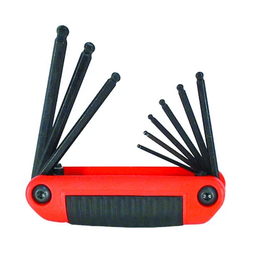 Eklind Tool EKLIND 25919 Ergo-Fold Fold-up Ball-Hex allen wrench - 9pc set SAE Inch Sizes 5/64-1/4