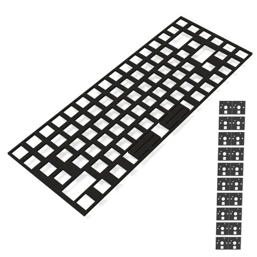RunJRX Felt Keyboard PCB Foam 84 Layout,Poron Switch Pads 120Pcs and Keyboard Sound Dampeners for Custom Keyboard
