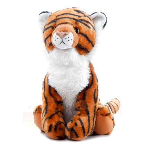 The Petting Zoo Tiger Stuffed Animal Plushie, Gifts for Kids, Wild Onez Zoo Animals, Tiger Plush Toy 12 inches
