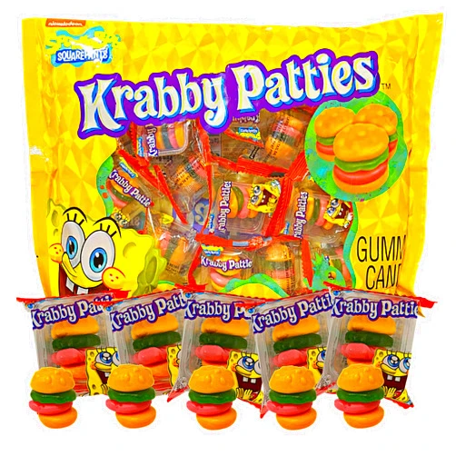 Frankford SpongeBob SquarePants Krabby Patties Gummy Candy, 5.7 oz Bag