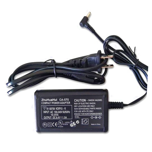 ZhuHuaHui CA-570 AC Adapter Charger Compatible with Canon VIXIA HV/HF/HG Series: VIXIA HV10 VIXIA HV20 VIXIA HV30 VIXIA HF M32 VIXIA HF10 VIXIA HF11 VIXIA HF200 VIXIA HF20 VIXIA HF S10 VIXIA HF S100