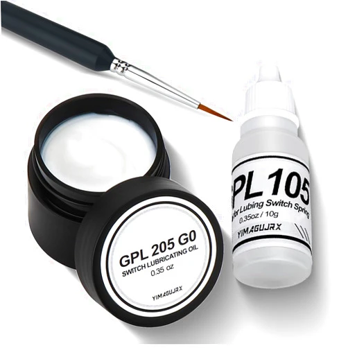 YIMAGUJRX GPL 205 G0 and GPL 105 for Mechanical Keyboard Switches Lube and Springs, Keyboard Switch Lube Grease (Both are 10g / 0.35oz）