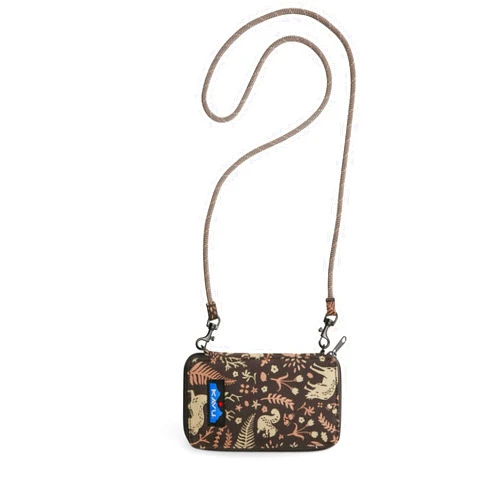 KAVU Go Time Bi-Fold Crossbody Wallet with Rope Strap
