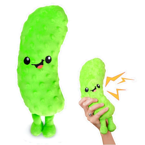 Twiddler Toys Yodeling Plush Pickle – 11” Pickle Sings Hilarious Yodels - Funny Gag Gift for Friends and Coworkers