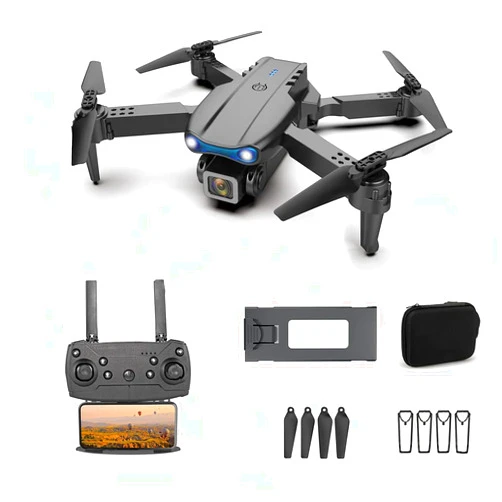 NHARO Drone,Drone With Camera,For Adults Kids,Headless Mode, One Click Takeoff, 20 Minutes Flight Time,4K HD dual camera，3D Flips，1 Batteries, with Ideal for Aerial Photography and Social Media（with Carrying Case）