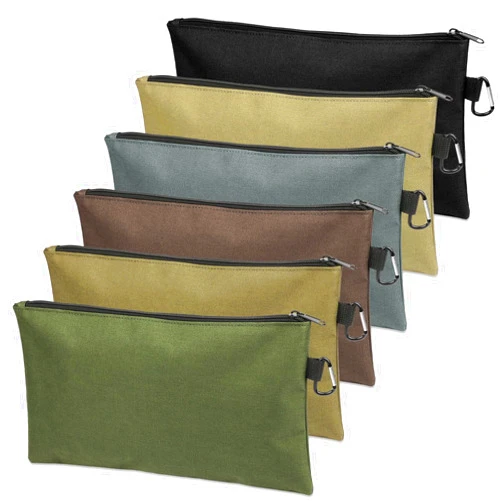 COIDEA Tool Bag Zipper Pouch, Premium Tool Pouch, Utility Multipurpose Storage Organizer Tool Pouches with Carabiner Metal Zipper for Tools