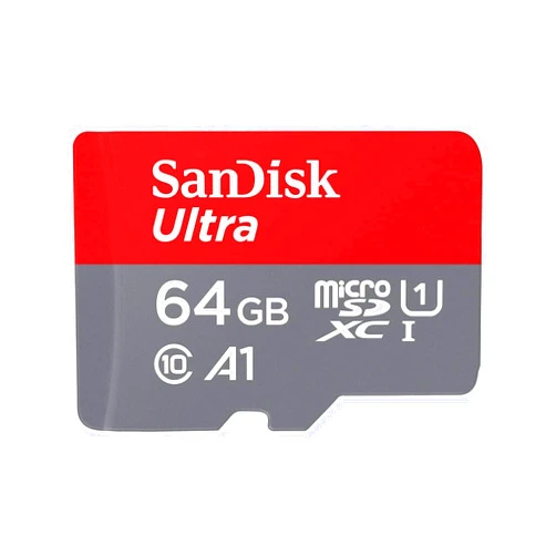 SanDisk 64GB Ultra microSDXC -I Memory Card with Adapter - 120MB/s, C10, U1, Full HD, A1, Micro SD Card - SDSQUA4-064G-GN6MA