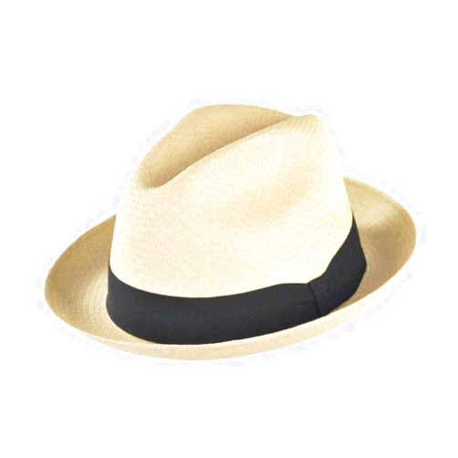 Jaxon Hats Panama Straw Trilby Fedora Hat