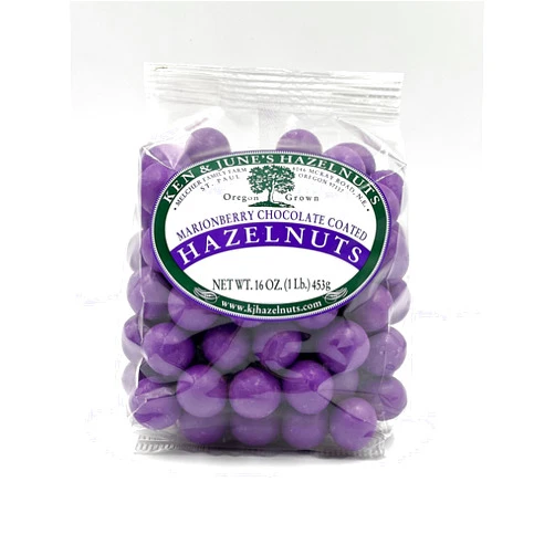 Ken and June's Hazelnuts Marionberry Candy Coated Hazelnuts - 16 Oz Bag