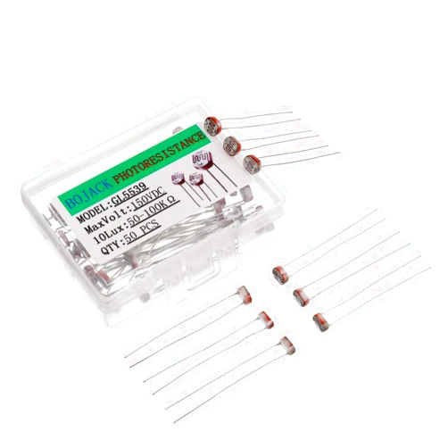 BOJACK Photoresistance 5 mm Photo Light Sensitive Resistor LDR GM5539 GL5539 (Pack of 50)