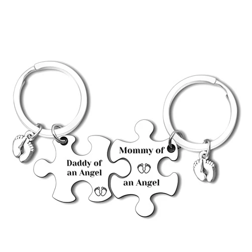 Dabihu Loss Memorial Keychain Loss of Baby Memorial Gifts Sympathy Gift for Infant Loss Pregnancy Miscarriage Loss Memorial Gift for Parent In Memory of Infant Child Loss Remembrance Gift Miscarriage Jewelry