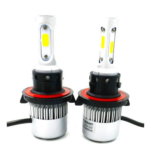 Alla Lighting Xtreme Super Bright 8000 Lumens 9008 H13 LED Fog Lights Bulbs or Daytime Running Lights(DRL) Lamps, 6500K Xenon White