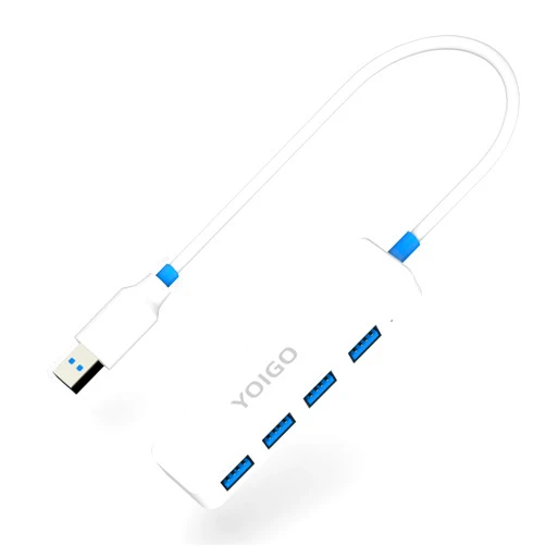 YOIGO USB HUB 3.0,YOIGO Ultra Slim Multi USB Splitter,4-Port USB hub for Laptop,PC,Mac,Surface Pro, Flash Drive, Mobile HDD(White)
