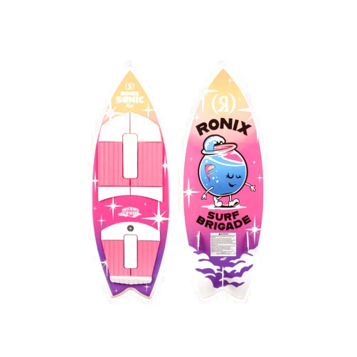Ronix Girl's Sonic - Fish - Pink Splash Wakesurf Board