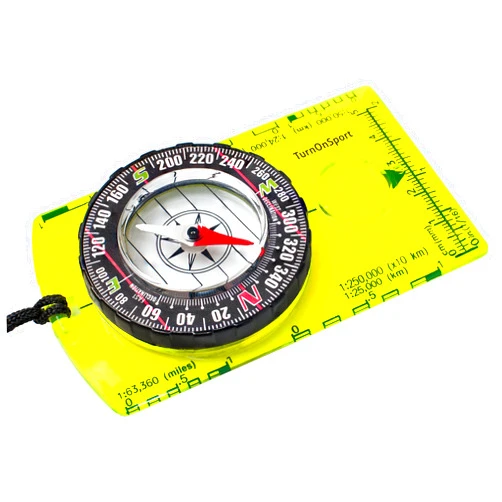 TurnOnSport Orienteering Compass - Advanced Scout Compass for Hiking, Camping, and Backpacking - Best Survival Gifts for Kids