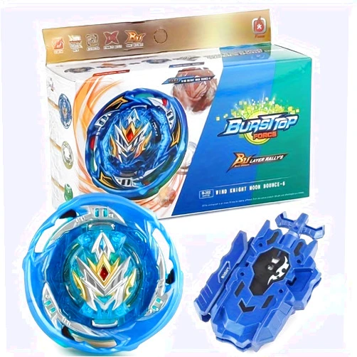 BXE Bey Battle Evolution Blade Turbo God Bay BU B-202 01 Wind Knight Mn Bn -6 Booster Superking Starter Set String Launcher Batting Top Games & Accessories Bey Burst Gaming Tops Spinning Toy