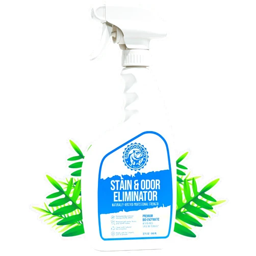 Bulldogology Bio-Enzymatic Pet Stain & Odor Remover - Pet Carpet Enzyme Cleaner for Cat and Dog Pee, Pet Stain Remover for Carpet and Floors, Dog Stain Remover and Odor Neutralizer (32 oz)