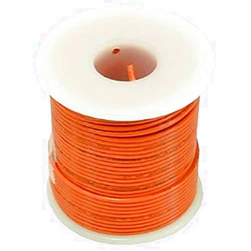 EX ELECTRONIX EXPRESS Solid Hook Up Wire - 22 Gauge, 100 Foot Spool - Orange (Shade May Vary) by EX ELECTRONIX EXPRESS